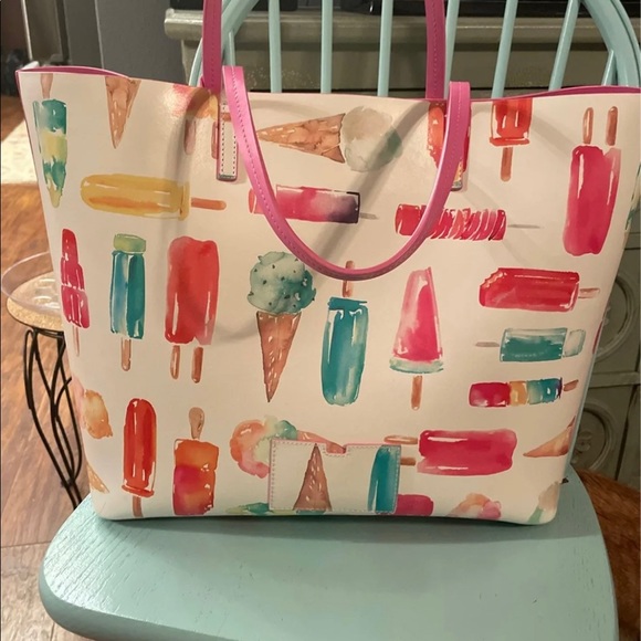 NWOT Rare Kate Spade Ice Cream Bucket Tote Purse - Picture 3 of 9